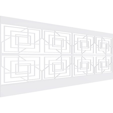 Ekena Millwork 40"H x 94 1/2"W Norwood PVC Wainscot Paneling Kit WPK40X94NWD